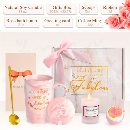 Pink Mug, Candle Gift Box