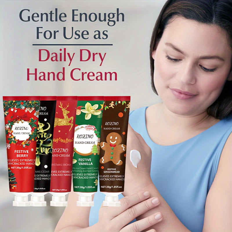 5pcs Rich & Nourishing Christmas Hand Cream Gift Set