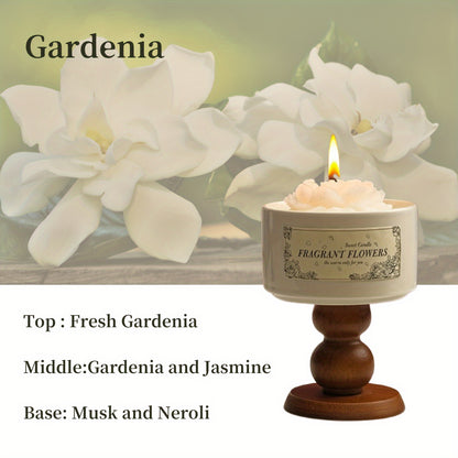 Luxurious Soy Wax Aromatherapy Candle - 5.3oz Camellia & Gardenia Scent