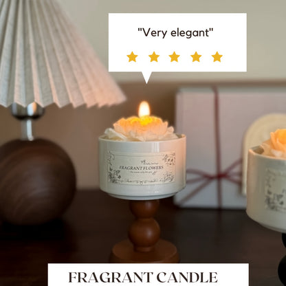 Luxurious Soy Wax Aromatherapy Candle - 5.3oz Camellia & Gardenia Scent