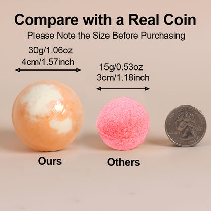 2/12pcs Bath Salt Bombs Ball set