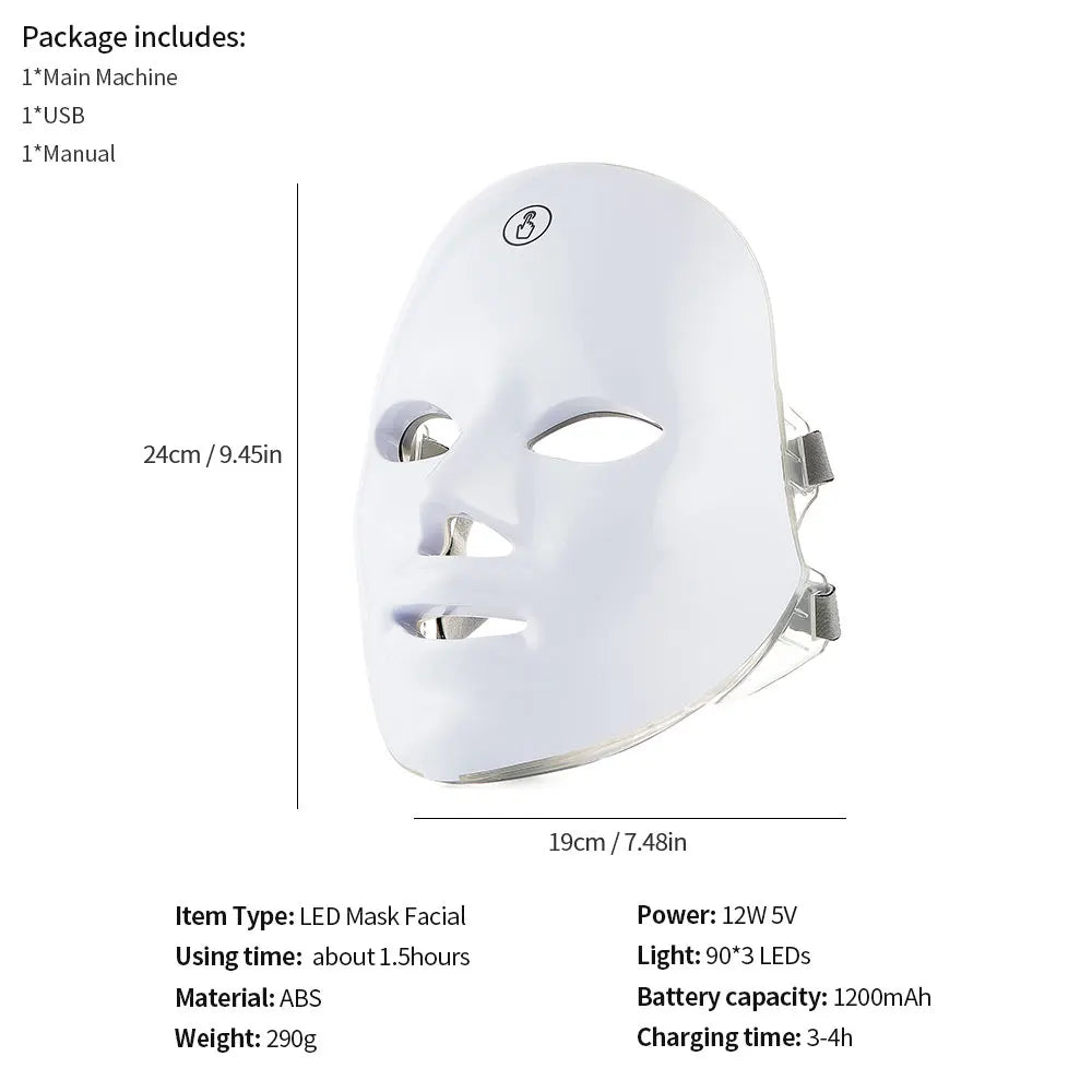 UaittStore® Premium LED Face Therapy Mask