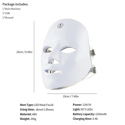 UaittStore® Premium LED Face Therapy Mask