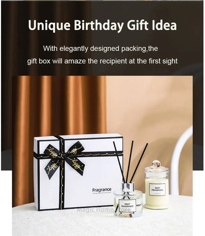 Luxurious Scented Aromatic Candles Set Fragrances Diffuser Set