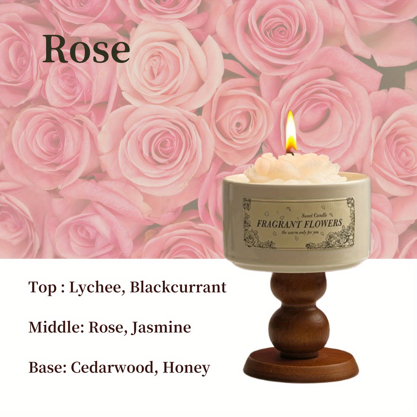 Luxurious Soy Wax Aromatherapy Candle - 5.3oz Camellia & Gardenia Scent